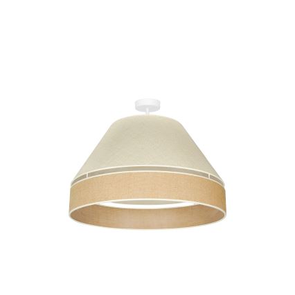 Duolla - Pinnale kinnitatav lühter YUTE AVIGNON 1xE27/15W/230V d. 60 cm hall/pruun