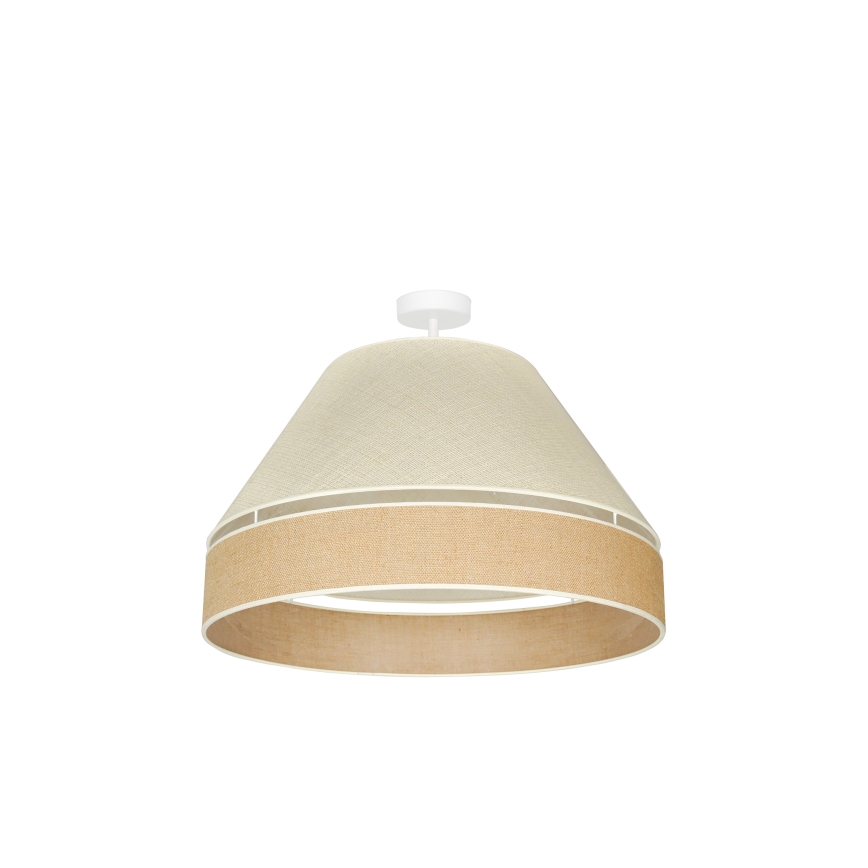 Duolla - Pinnale kinnitatav lühter YUTE AVIGNON 1xE27/15W/230V d. 60 cm hall/pruun