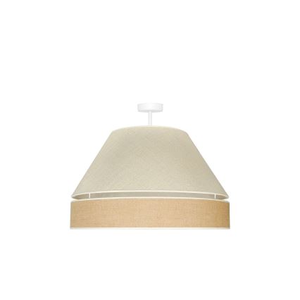Duolla - Pinnale kinnitatav lühter YUTE AVIGNON 1xE27/15W/230V d. 60 cm hall/pruun