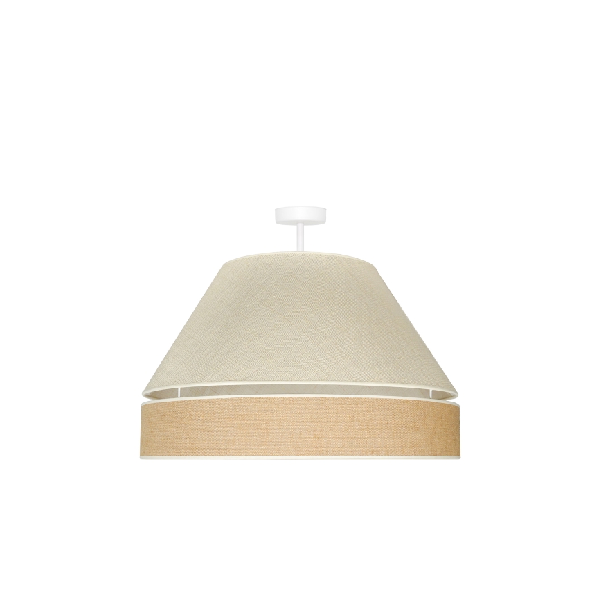 Duolla - Pinnale kinnitatav lühter YUTE AVIGNON 1xE27/15W/230V d. 60 cm hall/pruun