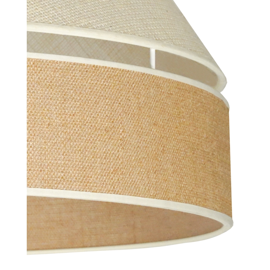 Duolla - Pinnale kinnitatav lühter YUTE AVIGNON 1xE27/15W/230V d. 60 cm hall/pruun