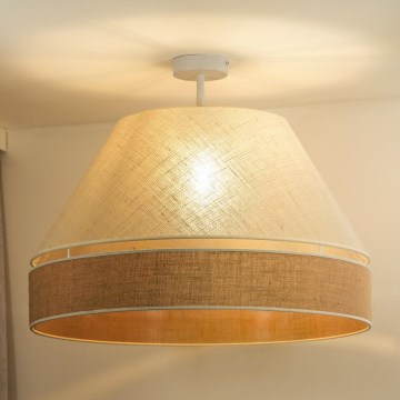 Duolla - Pinnale kinnitatav lühter YUTE AVIGNON 1xE27/15W/230V d. 60 cm kreemikas/beež