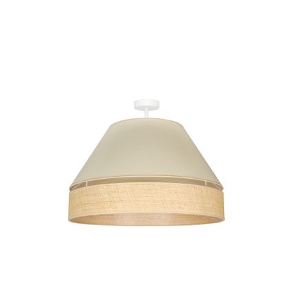 Duolla - Pinnale kinnitatav lühter YUTE AVIGNON 1xE27/15W/230V d. 60 cm kreemikas/beež