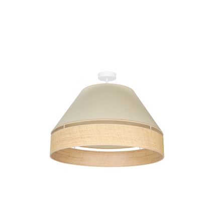 Duolla - Pinnale kinnitatav lühter YUTE AVIGNON 1xE27/15W/230V d. 60 cm kreemikas/beež