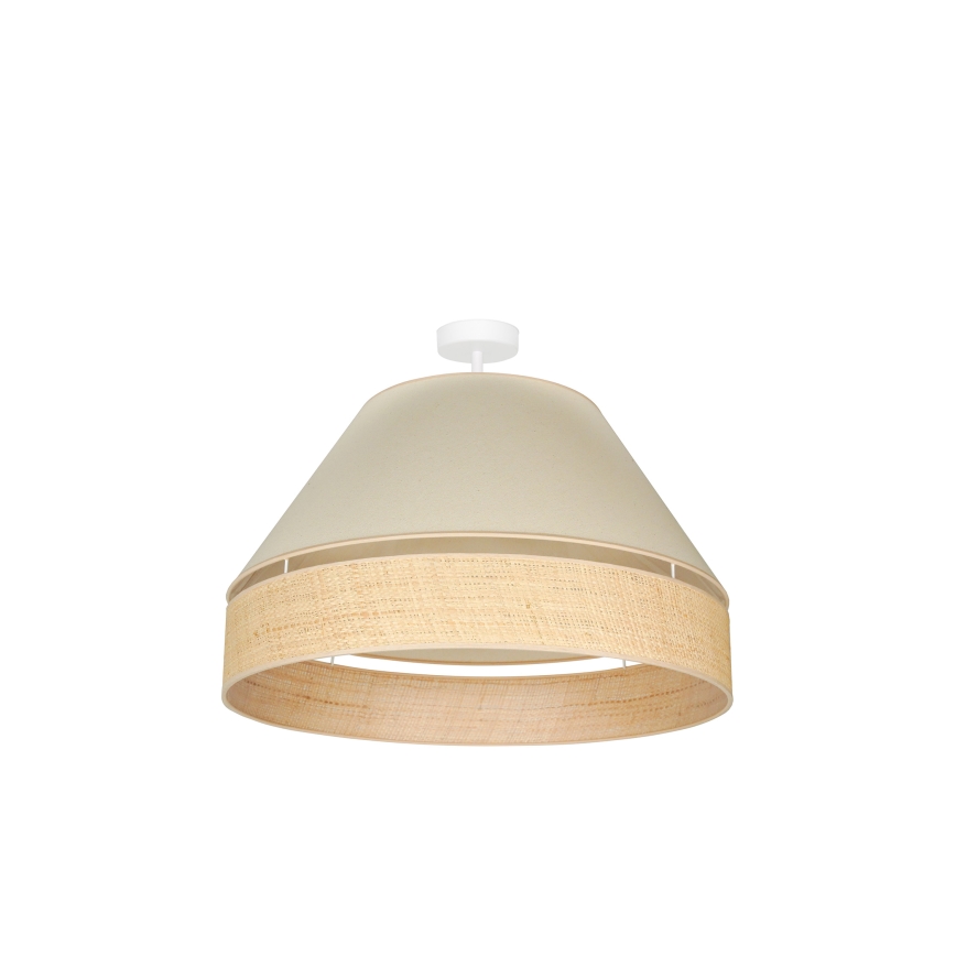 Duolla - Pinnale kinnitatav lühter YUTE AVIGNON 1xE27/15W/230V d. 60 cm kreemikas/beež