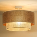 Duolla - Pinnale kinnitatav lühter YUTE BOHO 1xE27/15W/230V d. 45 cm pruun/kreemikas