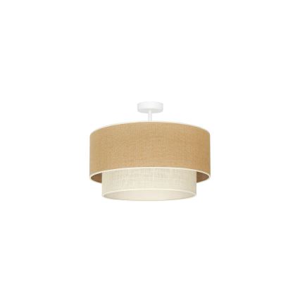 Duolla - Pinnale kinnitatav lühter YUTE BOHO 1xE27/15W/230V d. 45 cm pruun/kreemikas
