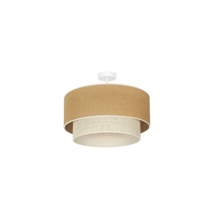 Duolla - Pinnale kinnitatav lühter YUTE BOHO 1xE27/15W/230V d. 45 cm pruun/kreemikas