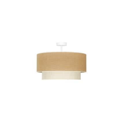 Duolla - Pinnale kinnitatav lühter YUTE BOHO 1xE27/15W/230V d. 45 cm pruun/kreemikas