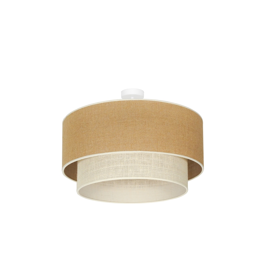 Duolla - Pinnale kinnitatav lühter YUTE BOHO 3xE27/15W/230V d. 60 cm pruun/kreemikas
