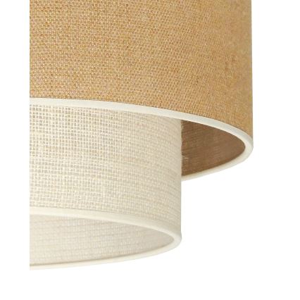 Duolla - Pinnale kinnitatav lühter YUTE BOHO 3xE27/15W/230V d. 60 cm pruun/kreemikas