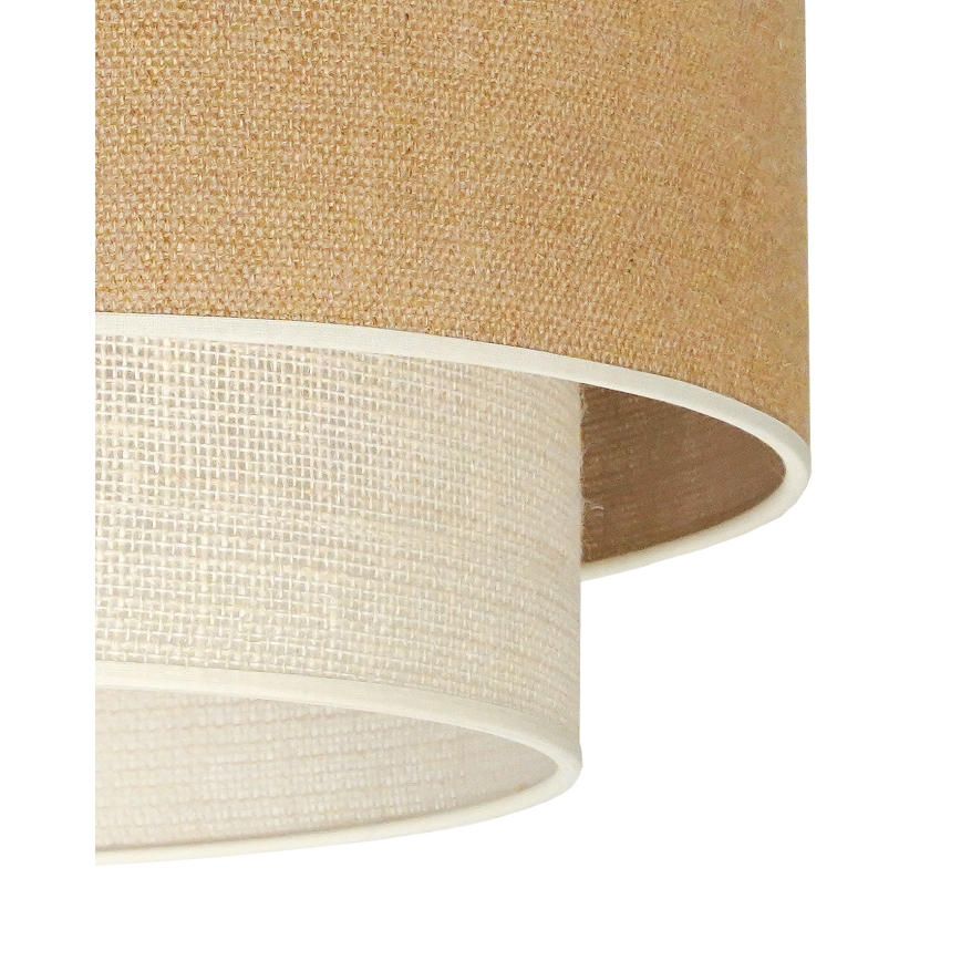 Duolla - Pinnale kinnitatav lühter YUTE BOHO 3xE27/15W/230V d. 60 cm pruun/kreemikas