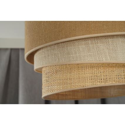 Duolla - Pinnale kinnitatav lühter YUTE TRIO 1xE27/15W/230V d. 45 cm pruun/hall/beež