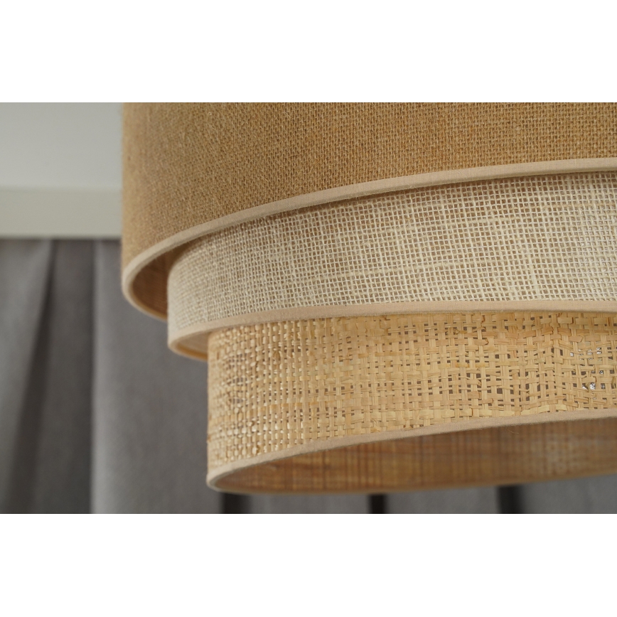 Duolla - Pinnale kinnitatav lühter YUTE TRIO 1xE27/15W/230V d. 45 cm pruun/hall/beež