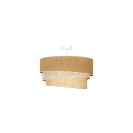 Duolla - Pinnale kinnitatav lühter YUTE TRIO 1xE27/15W/230V d. 45 cm pruun/hall/beež