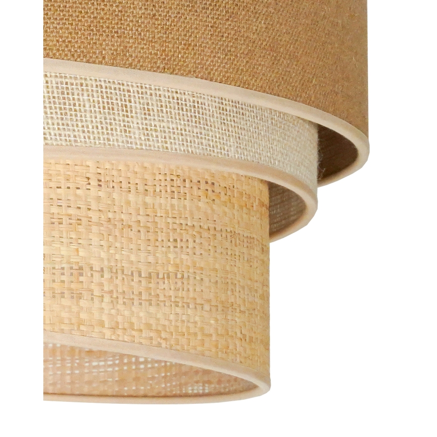 Duolla - Pinnale kinnitatav lühter YUTE TRIO 1xE27/15W/230V d. 45 cm pruun/hall/beež