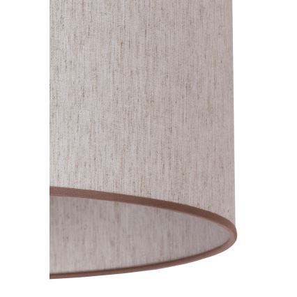Duolla - Põrandalamp 1xE27/60W/230V d. 44 cm beež/Must vengepuu