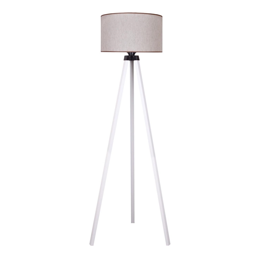 Duolla - Põrandalamp 1xE27/60W/230V d. 44 cm beež/valge