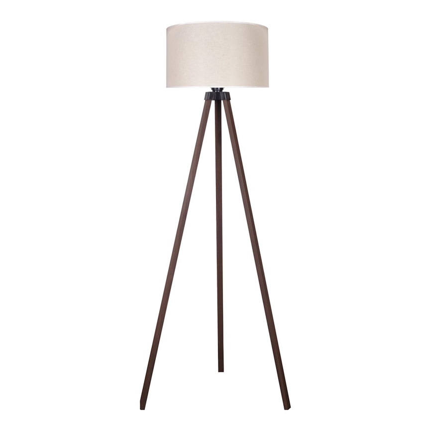 Duolla - Põrandalamp 1xE27/60W/230V d. 44 cm kreemikas/pruun