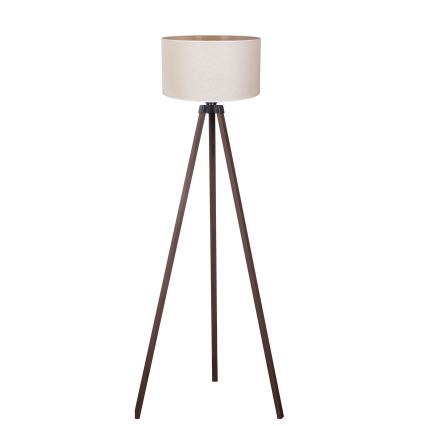 Duolla - Põrandalamp 1xE27/60W/230V d. 44 cm kreemikas/pruun