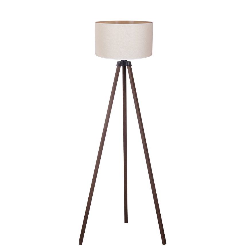 Duolla - Põrandalamp 1xE27/60W/230V d. 44 cm kreemikas/pruun