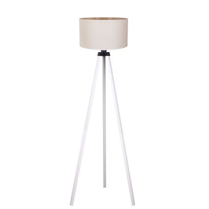 Duolla - Põrandalamp 1xE27/60W/230V d. 44 cm kreemikas/valge