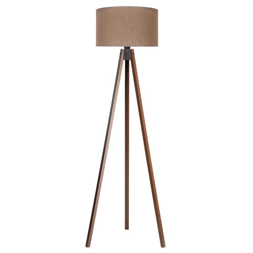 Duolla - Põrandalamp 1xE27/60W/230V d. 44 cm pruun/Must vengepuu