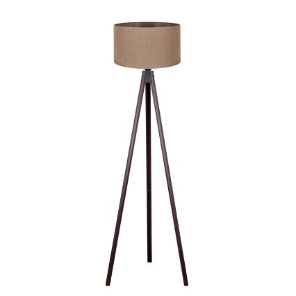 Duolla - Põrandalamp 1xE27/60W/230V d. 44 cm pruun/Must vengepuu