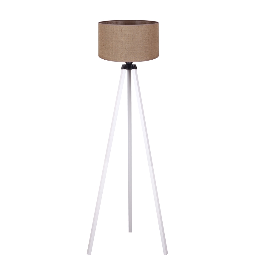 Duolla - Põrandalamp 1xE27/60W/230V d. 44 cm pruun/valge