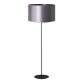 Duolla - Põrandalamp CANNES 1xE27/15W/230V d. 45 cm hõbedane/must