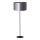 Duolla - Põrandalamp CANNES 1xE27/15W/230V d. 45 cm hõbedane/must