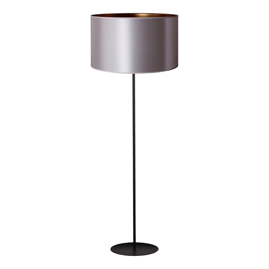 Duolla - Põrandalamp CANNES 1xE27/15W/230V d. 45 cm hõbedane/vask/must