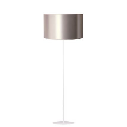 Duolla - Põrandalamp CANNES 1xE27/15W/230V d. 45 cm hõbedane/vask/valge