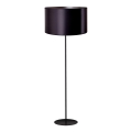 Duolla - Põrandalamp CANNES 1xE27/15W/230V d. 45 cm must/hõbedane