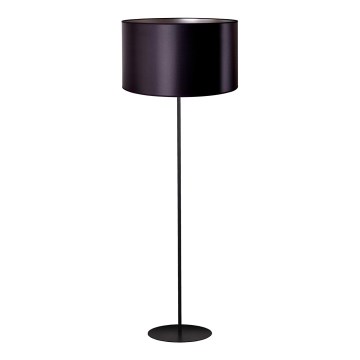 Duolla - Põrandalamp CANNES 1xE27/15W/230V d. 45 cm must/hõbedane