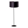 Duolla - Põrandalamp CANNES 1xE27/15W/230V d. 45 cm must/hõbedane