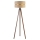 Duolla - Põrandalamp DUO 1xE27/60W/230V d. 44 cm beež/Must vengepuu