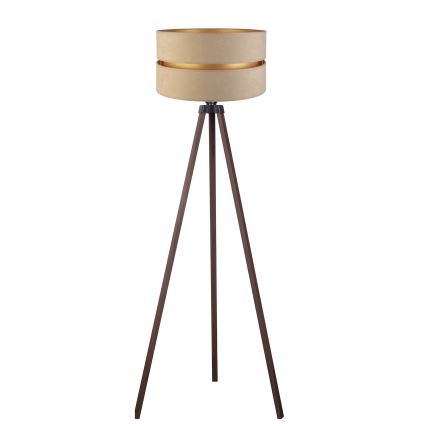 Duolla - Põrandalamp DUO 1xE27/60W/230V d. 44 cm beež/pruun