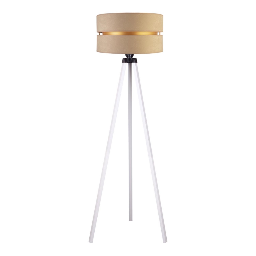 Duolla - Põrandalamp DUO 1xE27/60W/230V d. 44 cm beež/valge