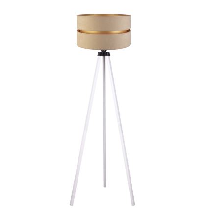 Duolla - Põrandalamp DUO 1xE27/60W/230V d. 44 cm beež/valge