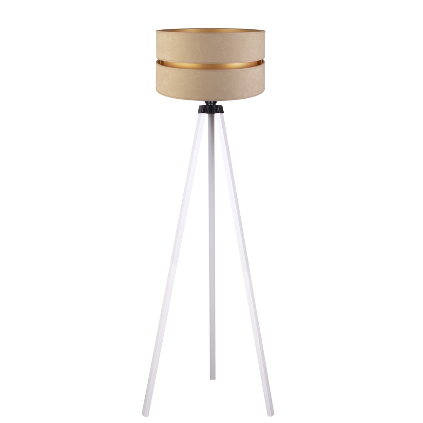 Duolla - Põrandalamp DUO 1xE27/60W/230V d. 44 cm beež/valge