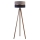Duolla - Põrandalamp DUO 1xE27/60W/230V d. 44 cm hall/sinine/Must vengepuu