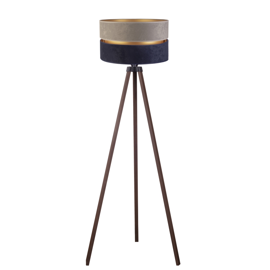 Duolla - Põrandalamp DUO 1xE27/60W/230V d. 44 cm hall/sinine/pruun