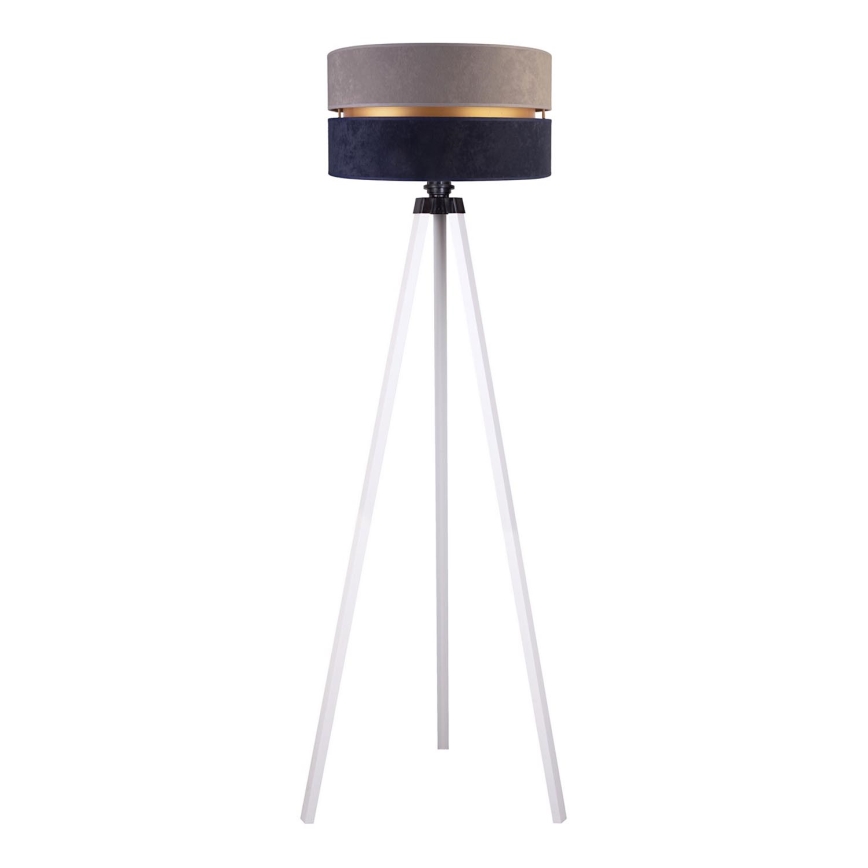 Duolla - Põrandalamp DUO 1xE27/60W/230V d. 44 cm hall/sinine/valge