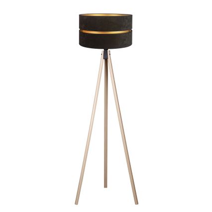 Duolla - Põrandalamp DUO 1xE27/60W/230V d. 44 cm must/beež