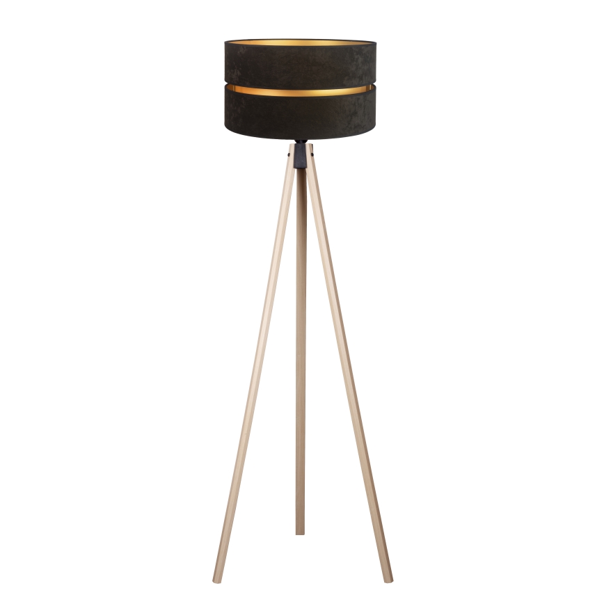 Duolla - Põrandalamp DUO 1xE27/60W/230V d. 44 cm must/beež