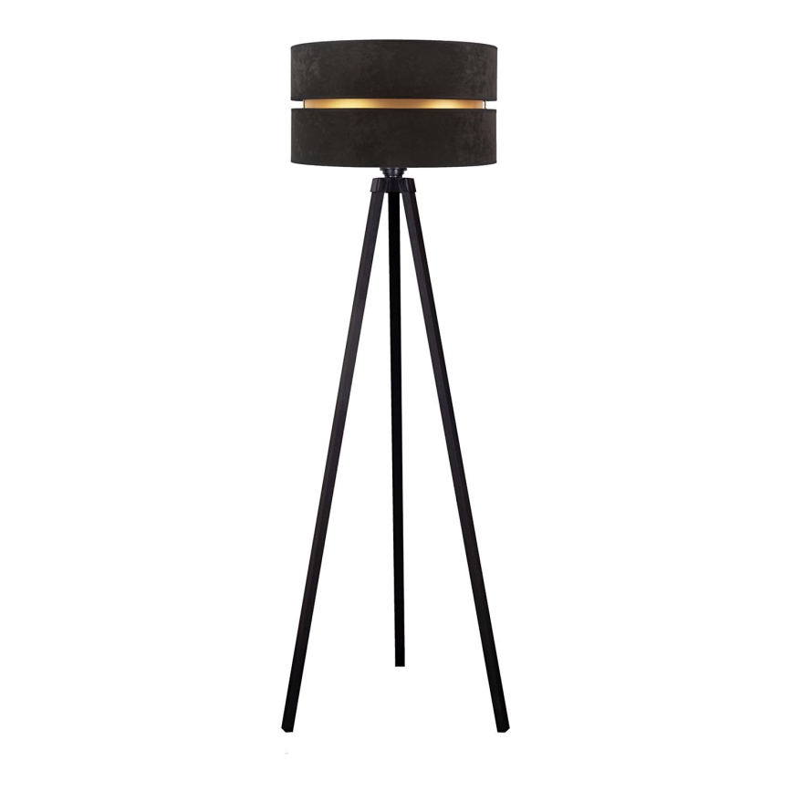 Duolla - Põrandalamp DUO 1xE27/60W/230V d. 44 cm must/Must vengepuu