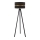 Duolla - Põrandalamp DUO 1xE27/60W/230V d. 44 cm must/Must vengepuu