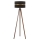Duolla - Põrandalamp DUO 1xE27/60W/230V d. 44 cm must/Must vengepuu