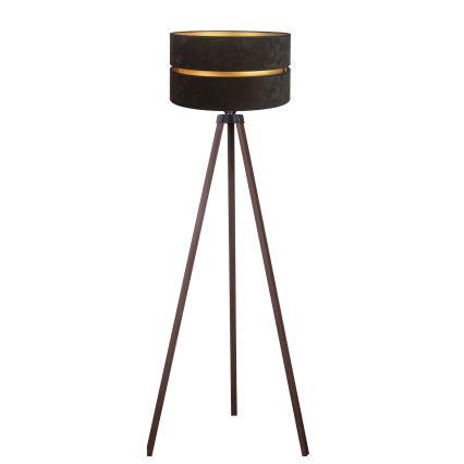 Duolla - Põrandalamp DUO 1xE27/60W/230V d. 44 cm must/pruun
